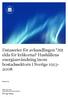 Dataserier för avhandlingen Att elda för kråkorna? Hushållens energianvändning inom bostadssektorn i Sverige