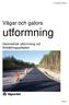 Vägar och gators utformning