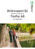 DELÅRSRAPPORT Q1, JULI 2017 SEPTEMBER 2017