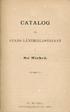 CATALOG STADS-LÅNBBIBLIOTHEKET. Hii Michel. för. Aktiebolagstryckeriet, 188t. S;t MICHEL,