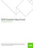 SEB Swedish Value Fund