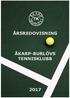 ÅRSREDOVISNING ÅKARP-BURLÖVS TENNISKLUBB