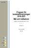 Program för bostadsförsörjningen Mål och indikatorer