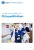 KVALITETSREDOVISNING 2010 Ortopedkliniken
