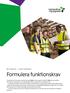 Formulera funktionskrav