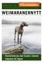 WEIMARANERNYTT. Kennelintervju med Scuba s kennel Inbjudan till lägret. MARS 2017 Nr 1. Svenska Weimaranerklubben