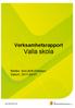 Verksamhetsrapport Valla skola