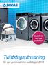 Uppdaterad med nya produkter! Tvättstugeutrustning för den gemensamma tvättstugan PODAB - Professionell tvättstugeutrustning