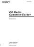 CD Radio Cassette-Corder