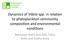 Dynamics of Vibrio spp. in rela1on to phytoplankton community composi1on and environmental condi1ons