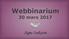 Webbinarium 30 mars 2017