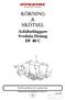 KÖRNING & SKÖTSEL. Asfaltutläggare Svedala Demag DF 40 C. Behåll handboken för framtida bruk. Ordernummer för Handboken: D