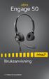 Jabra. Engage 50. Bruksanvisning