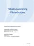 Tobaksavvänjning Västerbotten