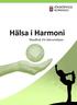 Hälsa i Harmoni. Handbok för hälsostödjare