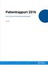 Patientrapport från Svenska Kolorektalcancerregistret. maj 2017