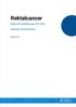 Rektalcancer. Regional kvalitetsrapport för Uppsala-Örebroregionen. Oktober 2017