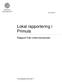 Lokal rapportering i Primula