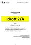 Studieanvisning Idrott 2/A. 15hp HT 2017 v 34 43