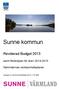 Sunne kommun. Reviderad Budget samt flerårsplan för åren Nämndernas verksamhetsplaner. Antagen av Kommunfullmäktige