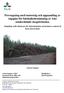 Provtagning med motorsåg och uppsamling av sågspån för fukthaltsbestämning av icke sönderdelade skogsbränslen.