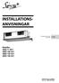 INSTALLATIONS- ANVISNINGAR MANUAL ABQ 71 BV1 ABQ 100 AV1 ABQ 125 AV1 ABQ 140 AV1. Français. Deutsch. Nederlands. Español. Русский. Türkçe.
