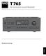 T 765 AV Surround Sound Receiver