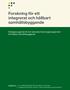Forskning för ett integrerat och hållbart samhällsbyggande. Strategisk agenda för det nationella forskningsprogrammet för hållbart samhällsbyggande