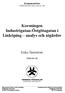 Korsningen Industrigatan-Östgötagatan i Linköping analys och åtgärder