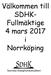 Välkommen till SDHK- Fullmäktige 4 mars 2017 i Norrköping