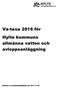Va-taxa 2018 för Hylte kommuns allmänna vatten och avloppsanläggning