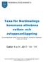 Taxa för Nordmalings kommuns allmänna vatten- och avloppsanläggning