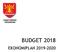 BUDGET 2018 EKONOMIPLAN