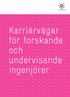 Karriärvägar för forskande och undervisande ingenjörer