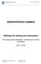 SÖDERKÖPINGS KOMMUN Riktlinjer för ledning och information