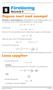 f (x) = 8x 3 3x Men hur är det när exponenterna inte är heltal eller är negativ, som till exempel g(x) = x h (x) = n x n 1