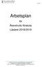Arbetsplan. för Åkershults förskola Läsåret 2018/2019