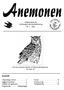 Innehåll: Medlemsblad för Hallsbergs Naturskyddsförening Nr Ett överraskande tillskott till Tomtskådningslistan.