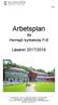 Arbetsplan för Hemsjö kyrkskola F-6