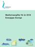 Medlemsavgifter för år 2018 Energigas Sverige