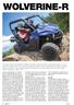 Wolverine-r. UTV:er med fantastiska terrängegenskaper. Vi säger välkommen till den alldeles nya Yamaha Wolverine-R.