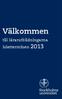 Välkommen. till lärarutbildningarna höstterminen 2013