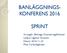 BANLÄGGNINGS- KONFERENS 2016 SPRINT. Arrangör: Blekinge Orienteringsförbund Ledare: Ingemar Ericsson Datum: Plats: Karlsnäsgården