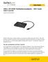 USB C till HDMI Multiskärmsadapter - MST-hubb med 3 portar