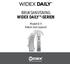 BRUKSANVISNING WIDEX DAILY -SERIEN. Modell D-9 Bakom örat-apparat