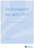 Delårsrapport per april 2017
