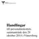 Handlingar till personalutskottets sammanträde den 29 oktober 2014 i Vänersborg