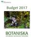 Detaljbudget Sammanfattning. Sida 2(11) Göteborgs botaniska trädgård. Datum Diarienummer BOT 2016:125:1