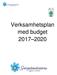 Verksamhetsplan med budget