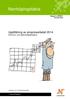 Norrköpingsfakta. Uppföljning av prognosarbetet 2014 Kommun- och delområdesprognos. Rapport nr 2015:1 26 mars 2015 EKONOMI- OCH STYRNINGSKONTORET